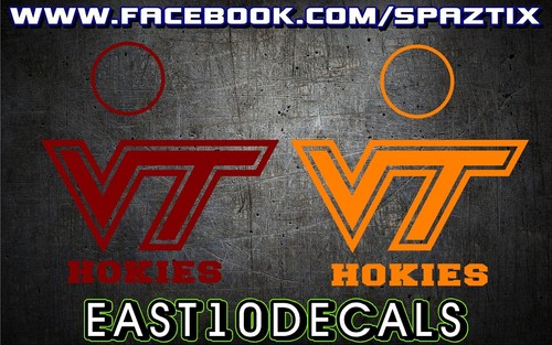 Virginia tech cornhole decal - virginia,